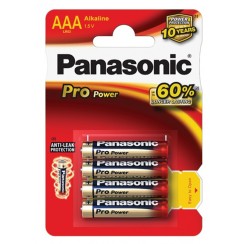 Baterijas Panasonic PRO Power AAA/LR03-4BP 1.5V Alkaline Baterijas Panasonic PRO Power AAA/LR03-4BP 1.5V Alkaline