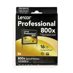 Atmiņas karte CF Compactflash Lexar Professional 16GB/ 800x Atmiņas karte CF Compactflash Lexar Professional 16GB/ 800x